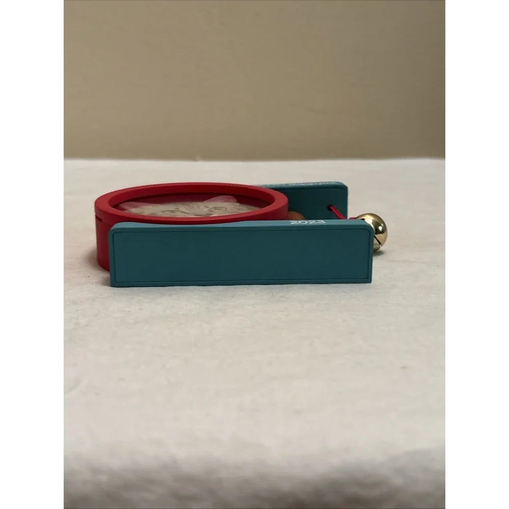2023 Hallmark Keepsake Purr-fect Photo Holder Christmas Ornament Cat Red Teal